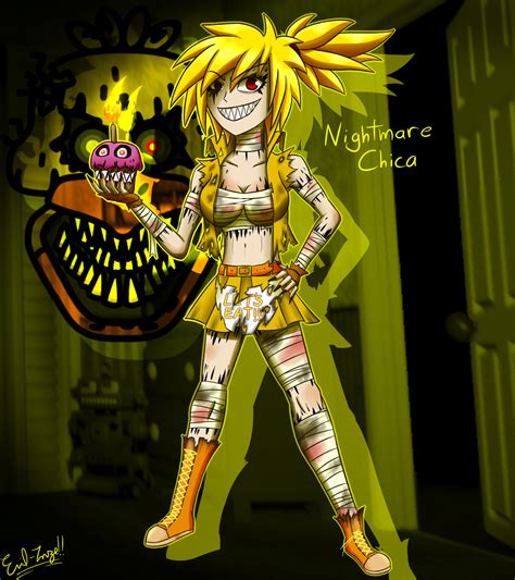 Nightmare Chica (Human Version) by Emil-Inze on DeviantArt