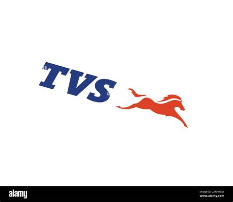 TVS Motor Company, rotated logo, white background B Stock Photo - Alamy