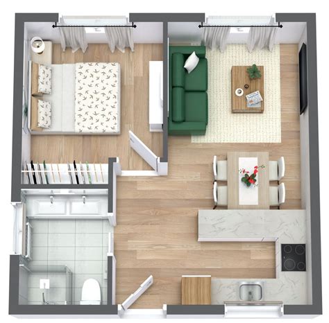 Tiny House Floor Plan Idea | House floor design, Tiny house floor plans ...