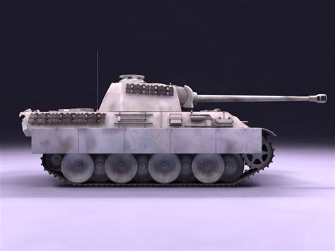 Panther G Tank 3D Model .max .obj .3ds .c4d .lwo .lw .lws .ma .mb ...