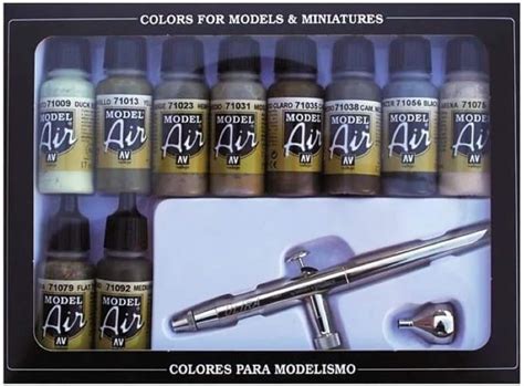 Vallejo Model Air Set Camo Colors Ultra Airbrush Set – TopToy