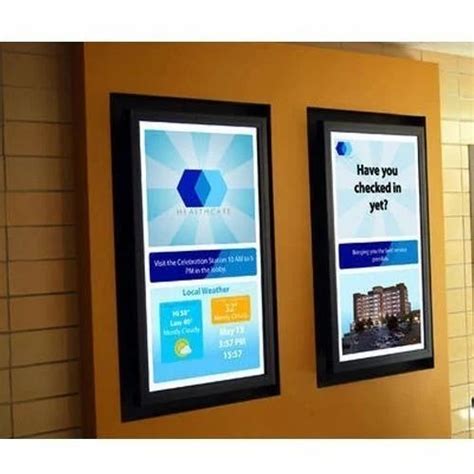 Rectangle Acrylic Digital Signage Board at Rs 150 in Pune | ID: 18945129012