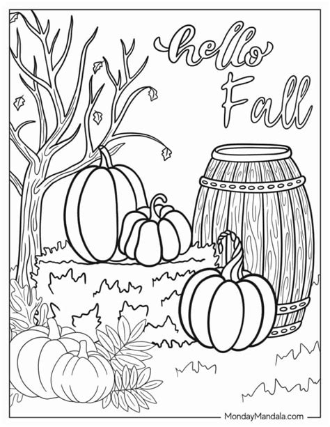 Free Coloring Pages For Fall