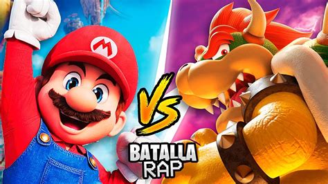 Mario Vs Bowser 🍄 BATALLA de RAP de La PELICULA de SUPER MARIO BROS ...