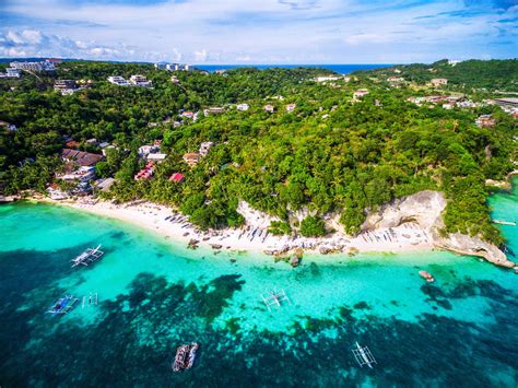 Boracay Island aerial view, Western Visayas, Philippines - MyStart