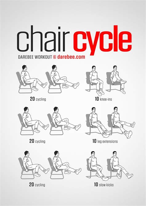 Chair Cycle DAREBEE Workout