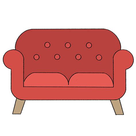 How to Draw a Sofa - Easy Drawing Tutorial For Kids