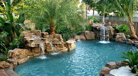 15 Pool Waterfalls Ideas for Your Outdoor Space | Home Design Lover ...