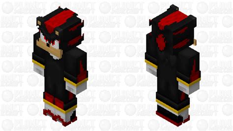 Shadow the Hedgehog (Movie Style) Minecraft Skin