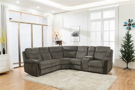 Power Reclining Motion Living Room Sectional Sofa Set Home Theater ...