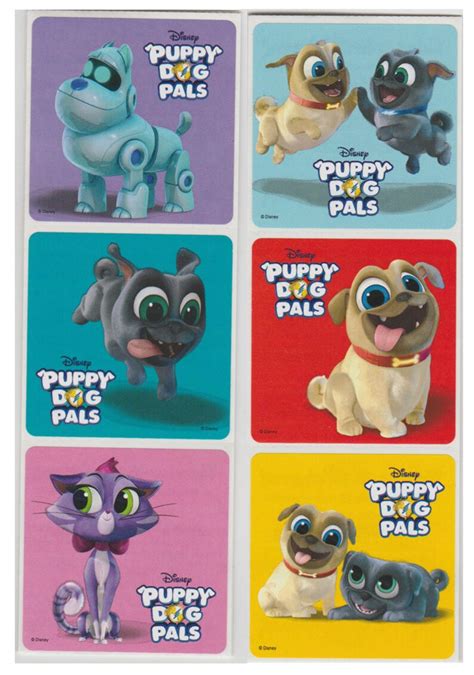 25 Puppy Dog Pals Stickers 2.5 X 2.5 | Etsy