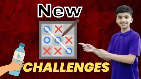 TIC TAC TOE with a different style | New Tic tac toe challenges - YouTube