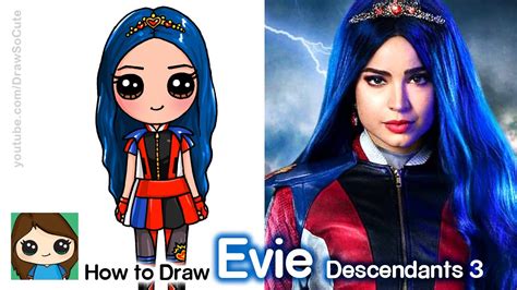 How to Draw Evie Disney Descendants 3