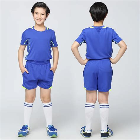 2018 Kids Boy Football Jerseys Kit Soccer Set Jersey Uniforms Futbol ...