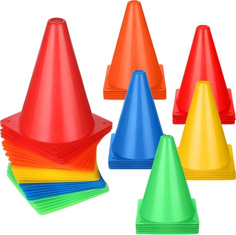 Amazon.com : Wettarn 30 Pcs Cones Sports Equipment Soccer Cones ...