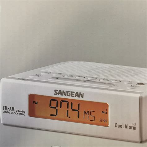 SANGEAN RCR-5W FM/AM BEDSIDE CLOCK RADIO WHITE *NEW* | RELICS