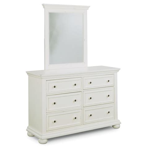 Dover White Dresser & Mirror - Walmart.com