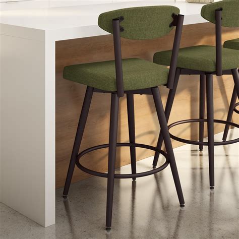 Amisco Nordic 41570-26 Customizable 26" Wilbur Swivel Counter Stool ...