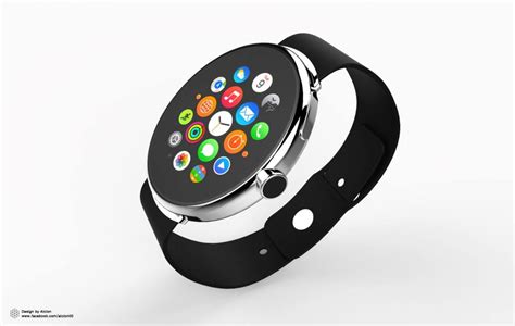 Round Apple Watch Rendered by Alcion – Concept Phones