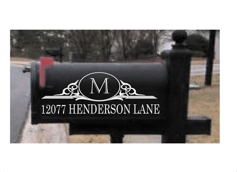 Extra Large Monogram Mailbox Decals x2 Easy to apply. Many