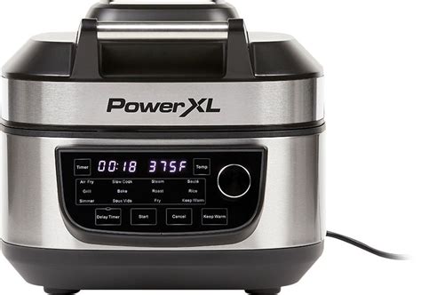 Customer Reviews: PowerXL 6qt Digital Grill Air Fryer Combo Silver PXL ...