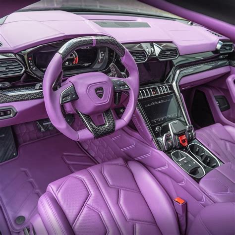 My, Lamborghini Urus, That’s One Purple Interior You Have There ...