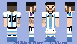 Leo Messi Campeón Mundial | Argentina vs Francia | 🇦🇷⭐⭐⭐ Minecraft Skin