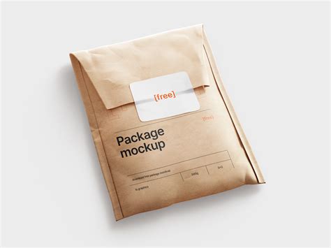 Kraft Paper Package Envelope Mockup - Mockup World