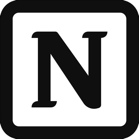 Notion Logo Icon Professional-Grade Png