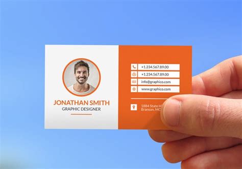 Corporate Personal Business Card Design Template Photoshop | Etsy