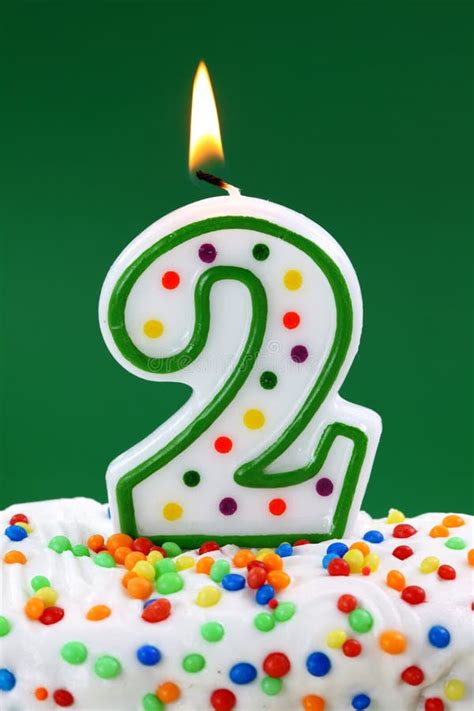 Number Two Birthday Candle Royalty Free Stock Photo - Image: 12938775