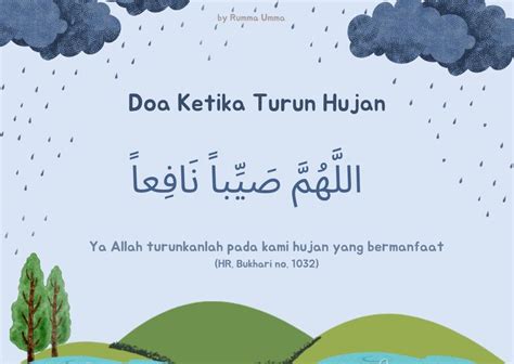 Doa Ketika Turun Hujan | Buku keagamaan, Doa, Pelajaran hidup