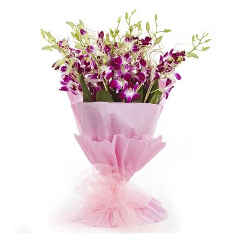 Purple Orchid Bouquet | Buy Gifts Online