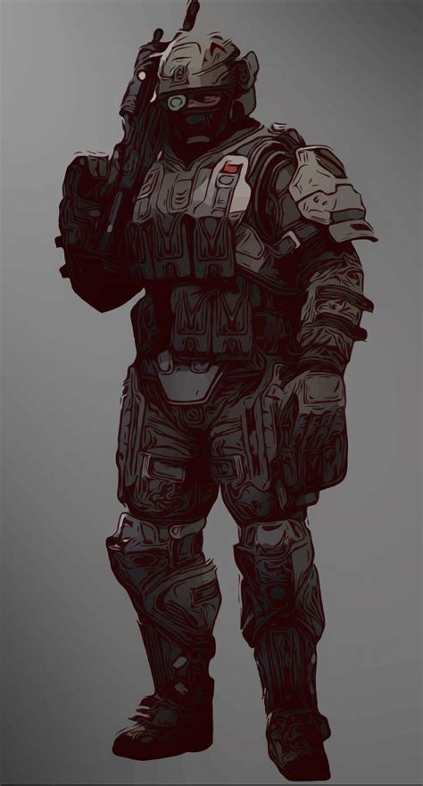 UNSC marine during the battle of reach | Soldier concept art, Halo ...