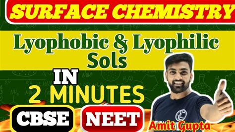 Lyophilic and Lyophobic Sols Class 12 | Lyophilic Colloids | Surface ...