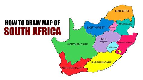 How to draw Map of South Africa easy - YouTube