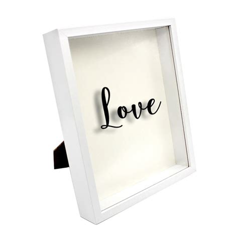 8x10 White Shadow Box Frame Wood & Plexiglass - Etsy