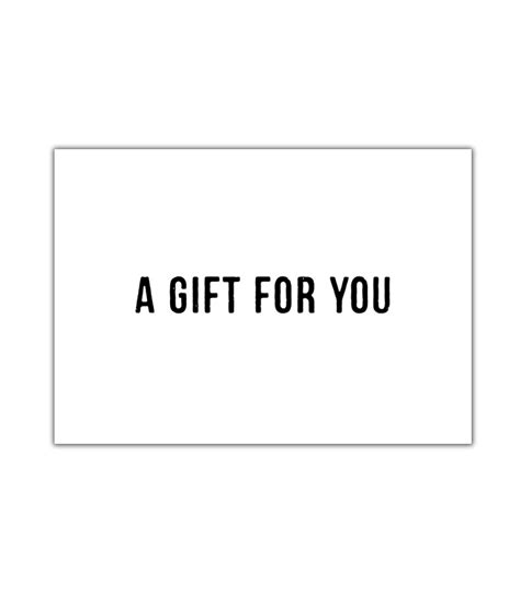 "A Gift For You" White Gift Card Holder - eCard Systems