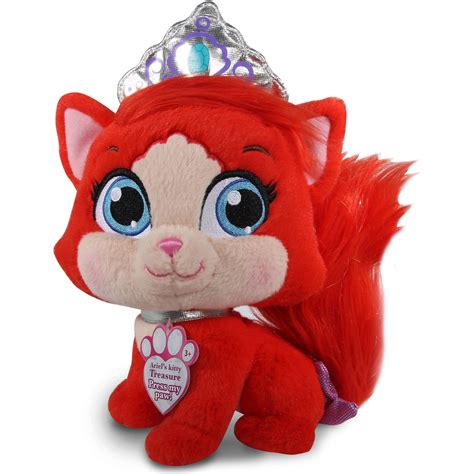 Disney Princess Palace Pets Talking Plush, Ariel's Kitty Treasure ...