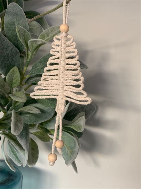 Macrame Christmas Tree Decoration Christmas Decor Tree | Etsy