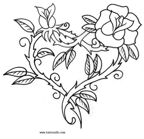 Free Tattoo Designs Of Flowers Gallery | Coloriage rose, Comment ...