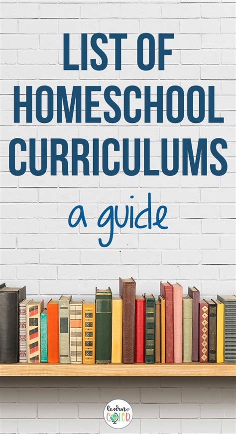 The Ultimate List of Homeschool Curriculums: A Guide