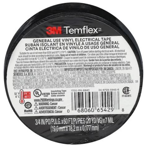 3M Temflex™ 1700 Vinyl Electrical Tape, 1 ct - Fry’s Food Stores