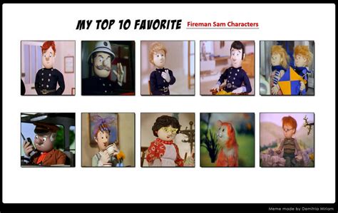 Top 10 Fireman Sam Characters by Media201055 on DeviantArt