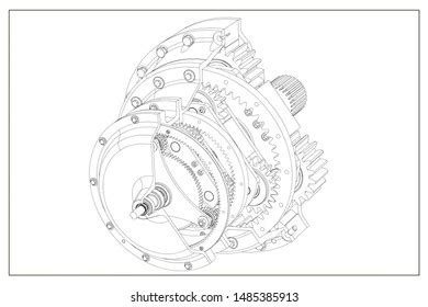 3d Illustration Gearbox Stock Illustration 1485385913 | Shutterstock