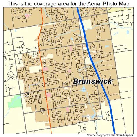 Aerial Photography Map of Brunswick, OH Ohio