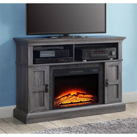 TV Stand With Fireplace For 55 Inch Large Farmhouse Entertainment ...