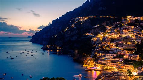 Amalfi Coast At Night-Cities HD Wallpaper-1920x1080 Download ...