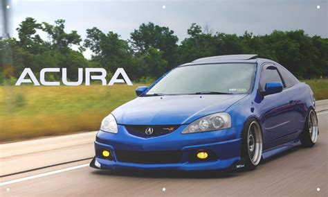 Blue Acura RSX Type-S 3'X5' VINYL BANNER GARAGE TURBO STANCED JDM K ...