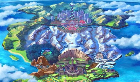 Here's An In-depth Look At Pokémon Sword and Shield's Galar Region Map ...